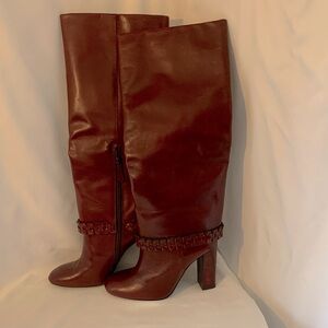 Tory Burch Burgundy Sarava Boots